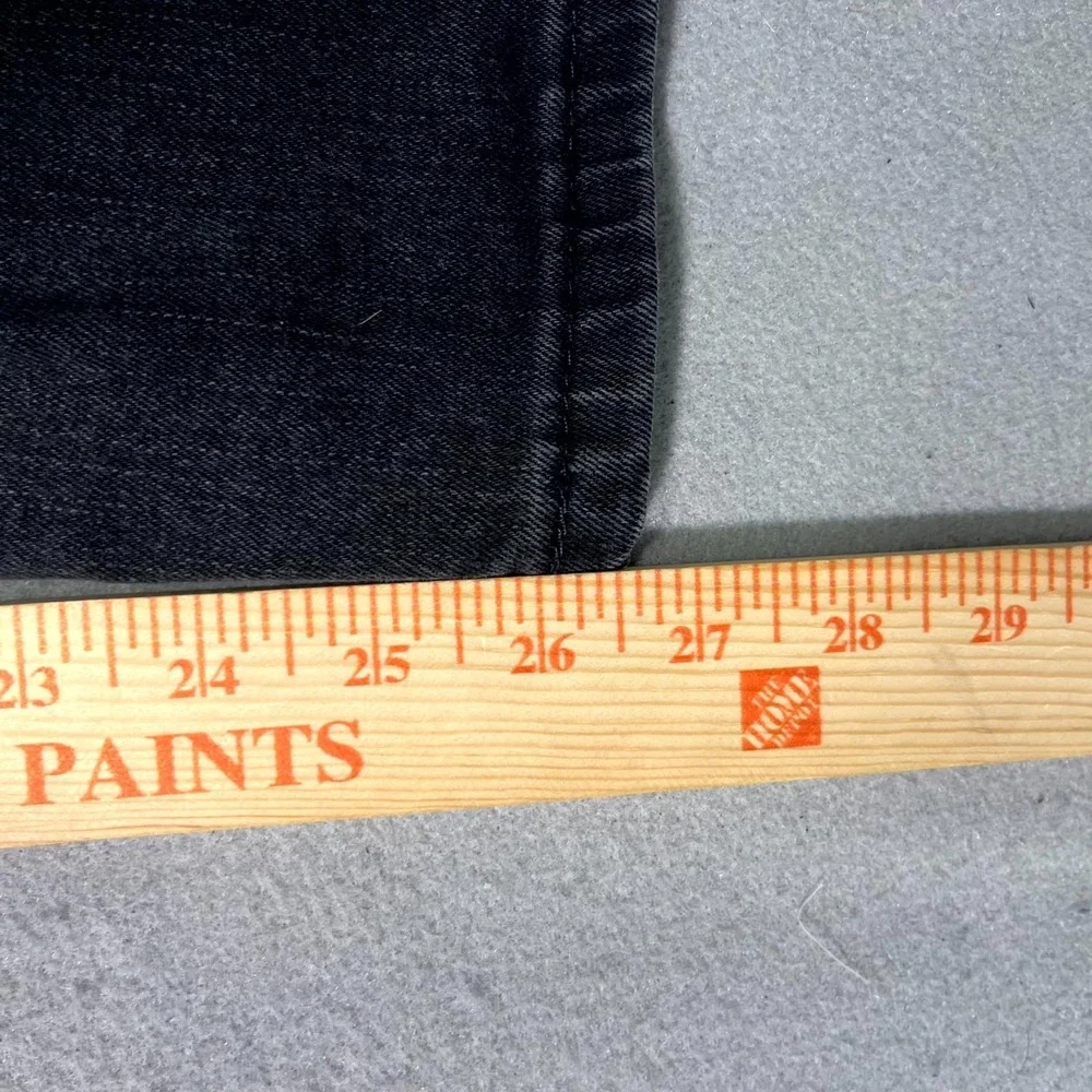 Levi's 502 Jeans Mens 29x30 Black Denim Dark Wash‎ Everyday Wear Straight Leg